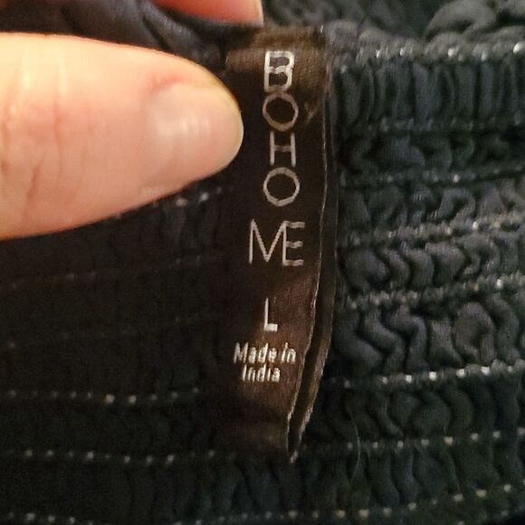  Boho Me Ladies Navy Center Split Maxi Dress - Size Large - Picture 5 of 6